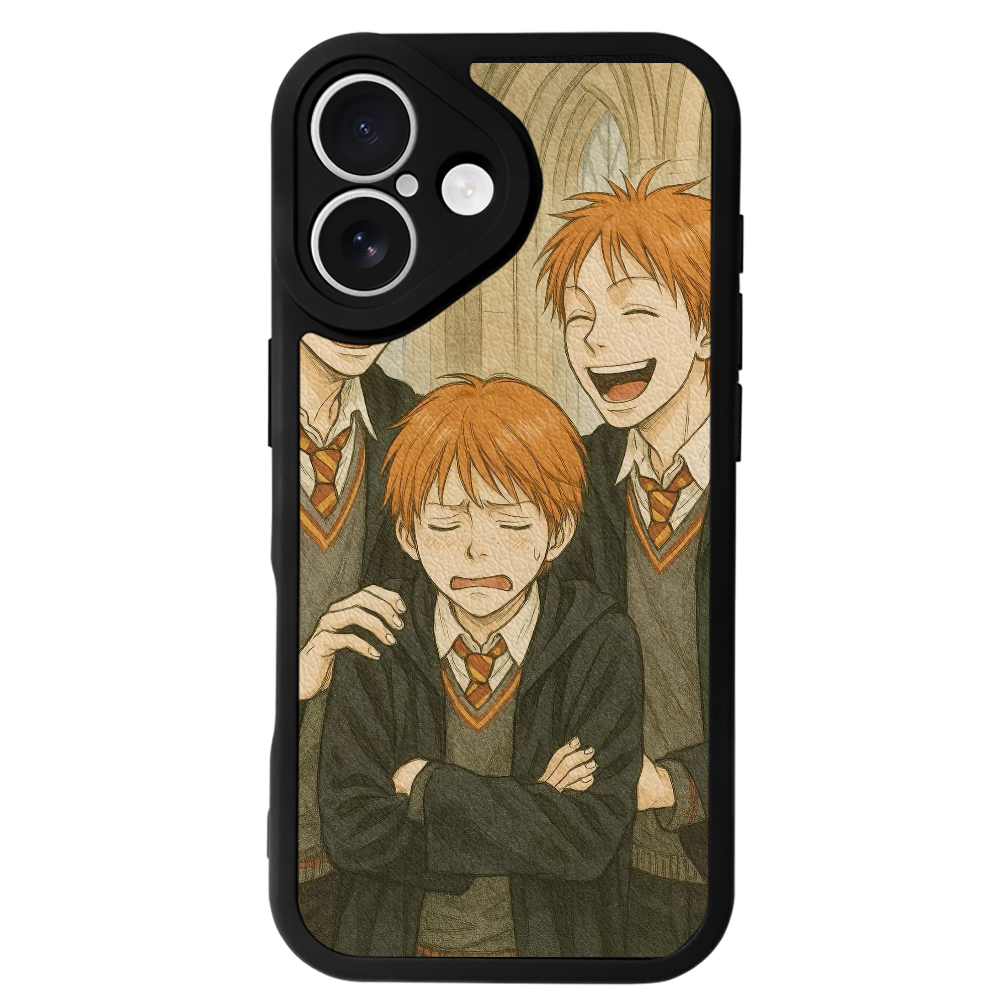 （画像用） Harry Potter ハリー・ポッターシリーズ 【iPhone 16シリーズ対応】シリコンスマホケース（レザー調） 材質：シリコン